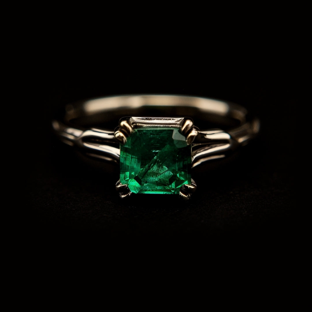 Anillo Cristal Verde