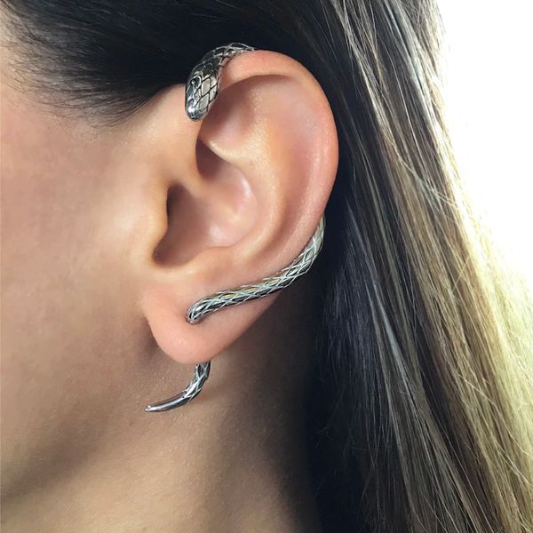 Pendientes de Serpiente en Plata 925