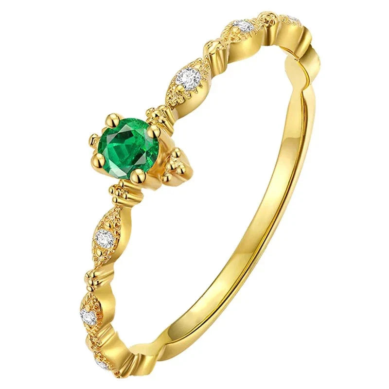 Anillo Exclusivo de Esmeralda de Oro