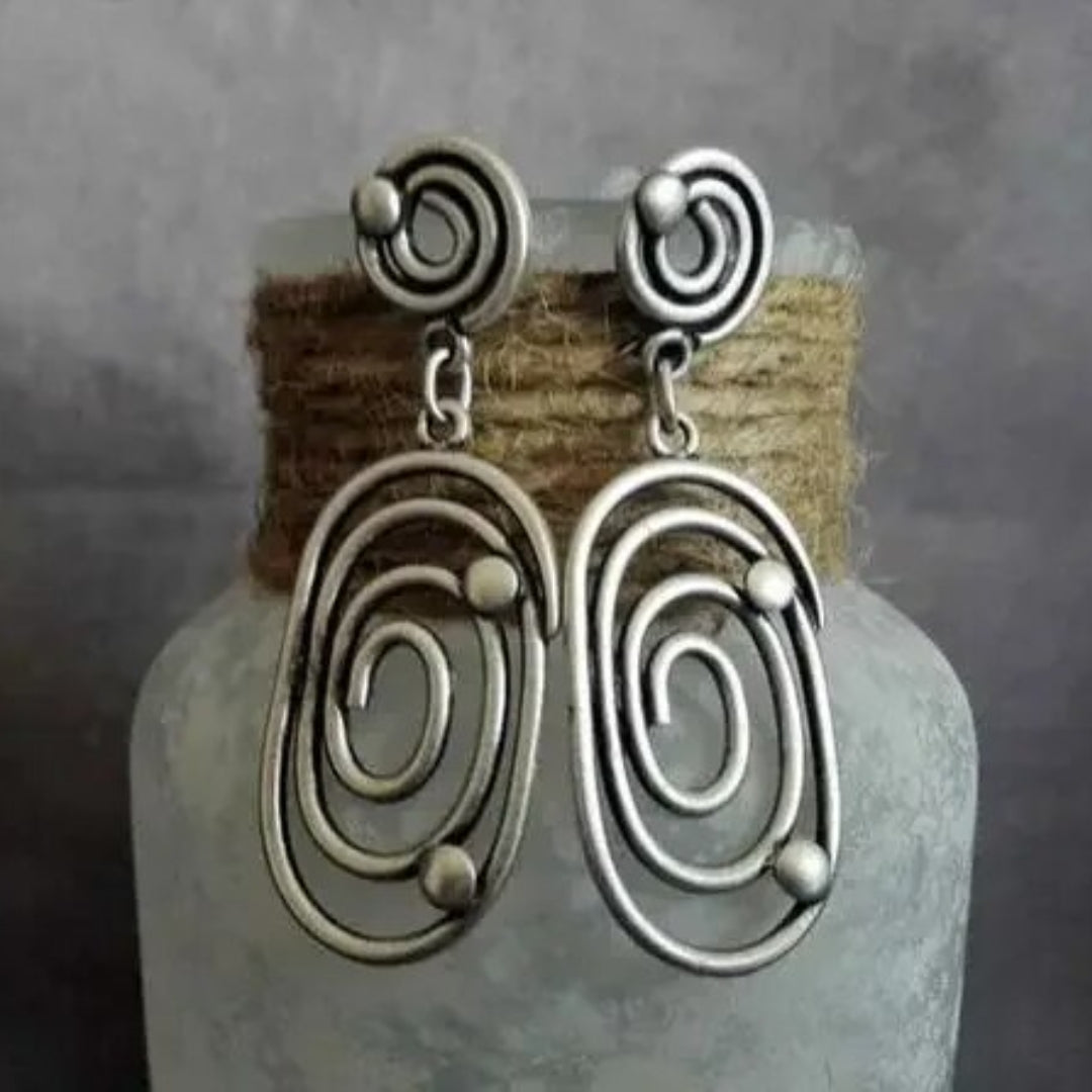 Aretes Espiral Ovalado Vintage