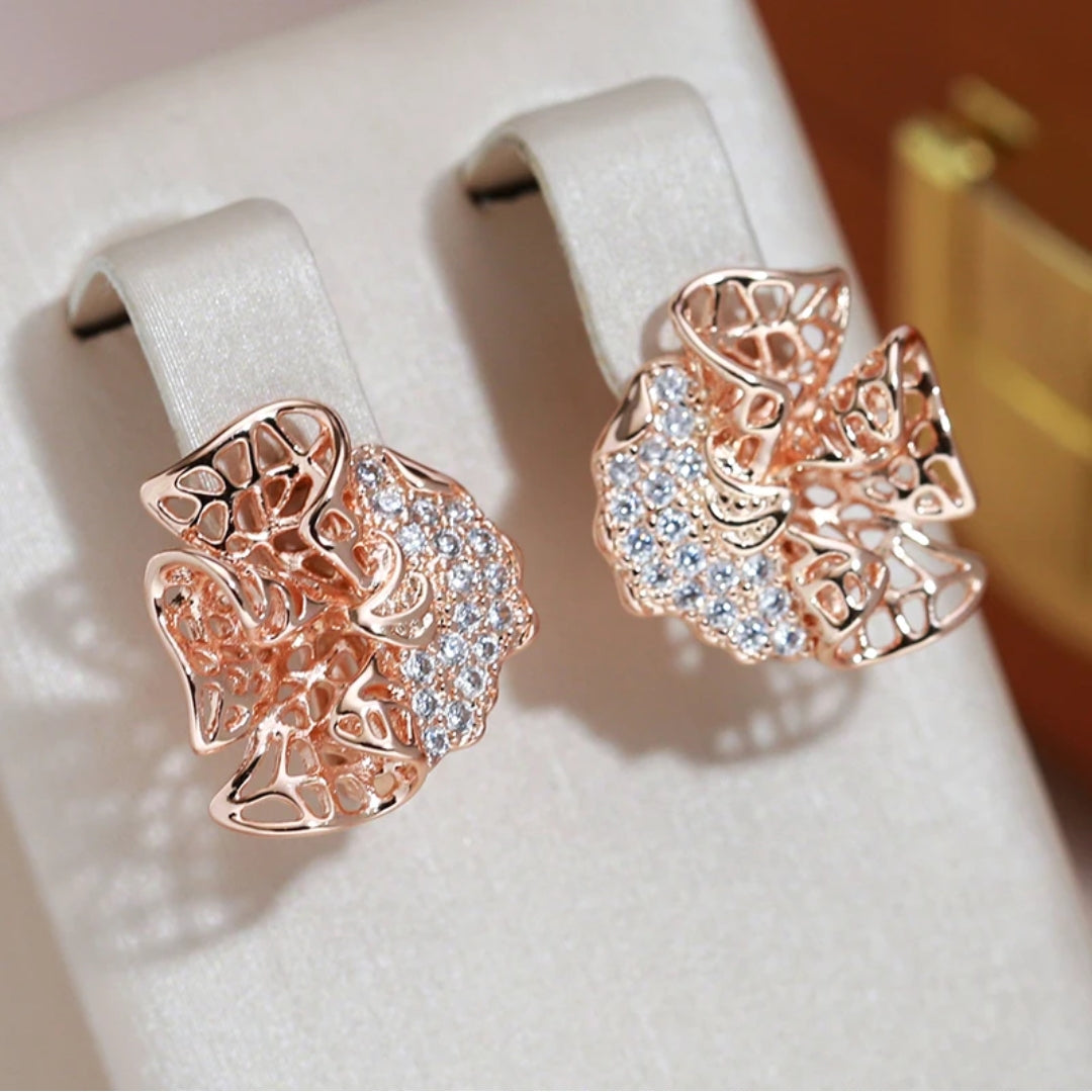 Aretes Brillantes Irregulares Elegantes