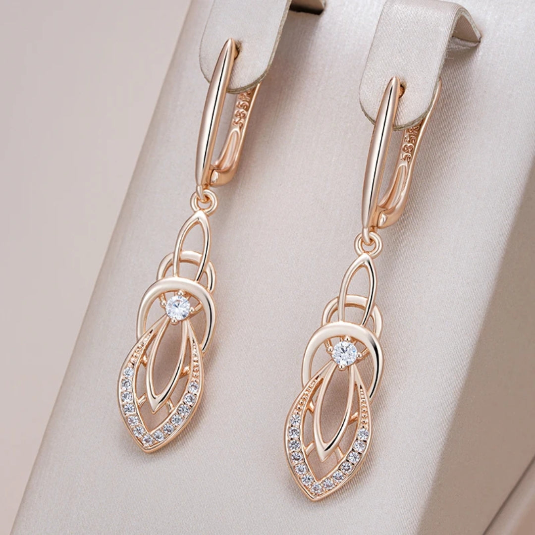 Aretes Colgantes Elegentes Brillantes