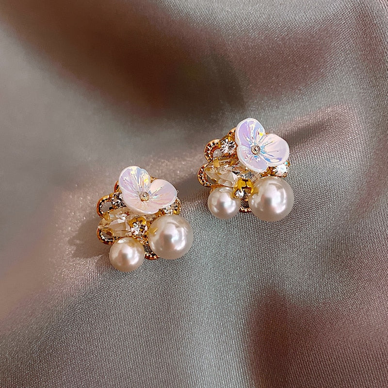 Pendientes Sueño Floral en Oro