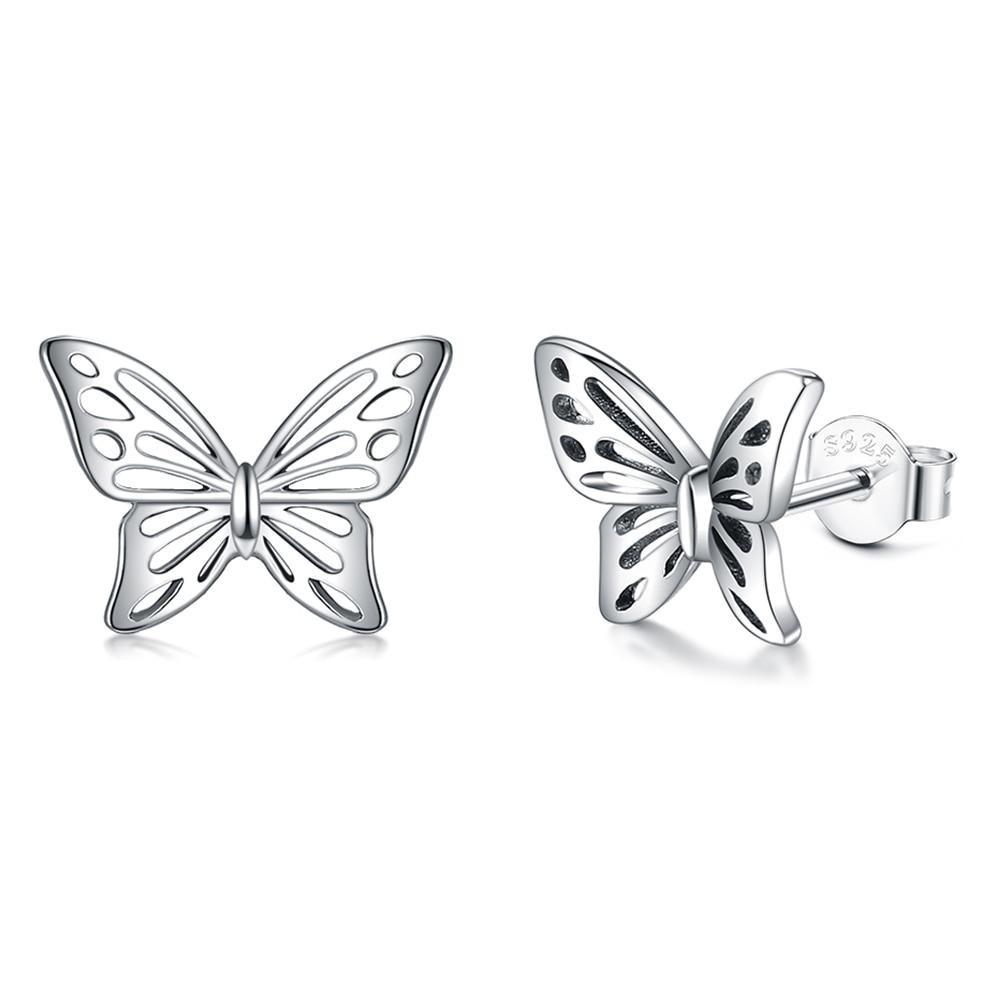 Aretes Mariposa en Plata 925