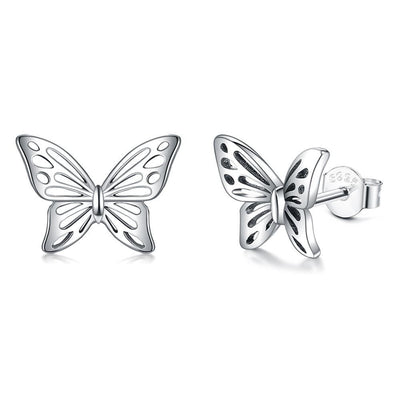 Aretes Mariposa en Plata 925