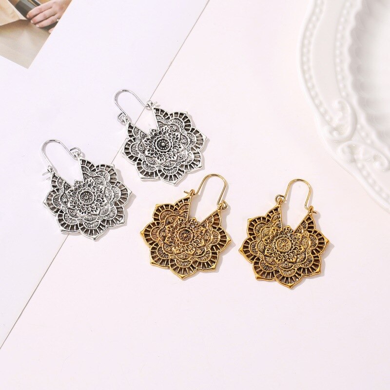 Aretes Lotus Mandala