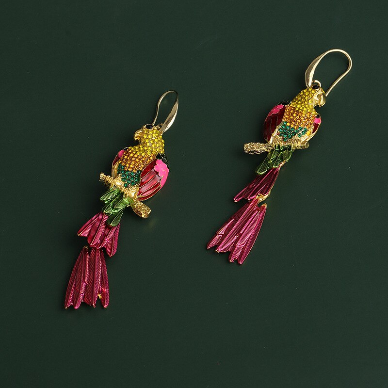 Aretes de Loro en Cristales Mulitcolor