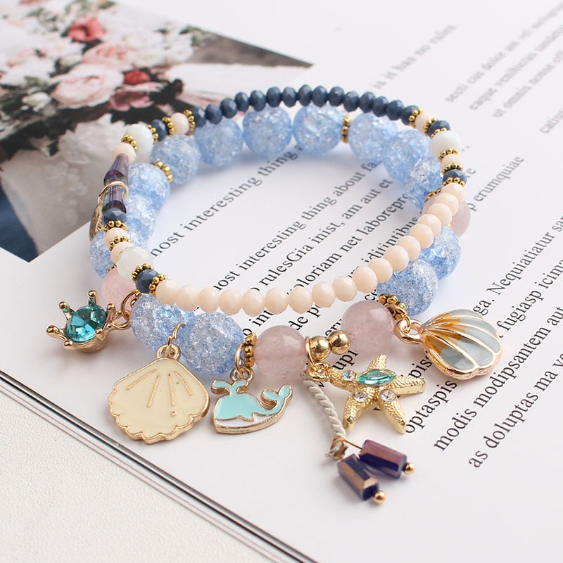 Pulsera Romántica Marina en Oro