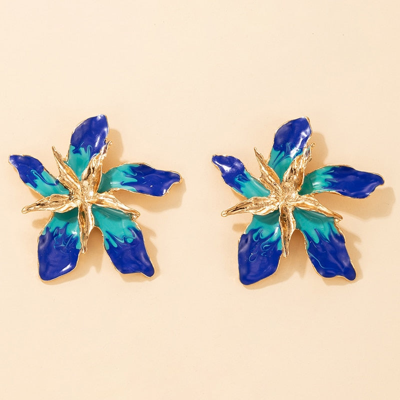 Aretes Flores de la Suerte en Oro