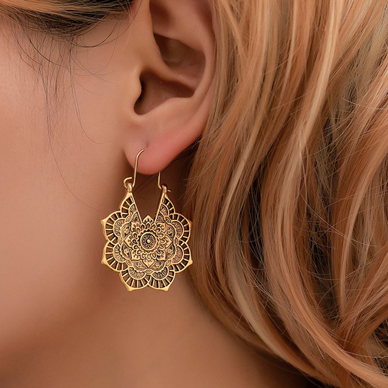 Aretes Lotus Mandala