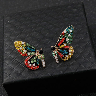 Aretes Mariposas Edición Limitada con Circonitas Incrustadas