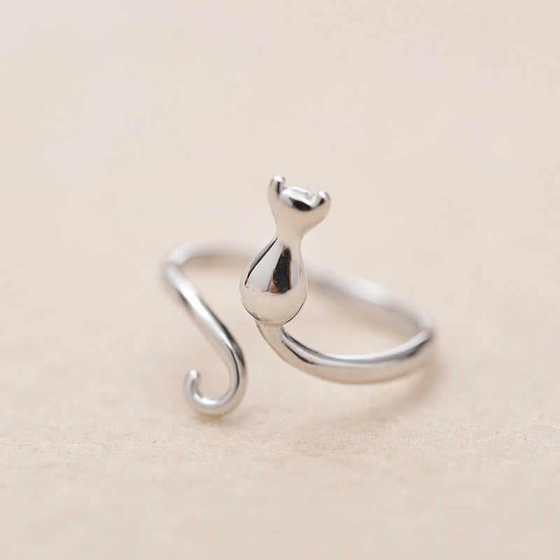 Anillo Gato con Botas en Plata