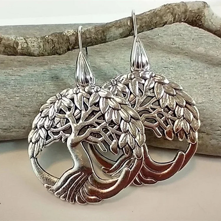 Aretes Árbol de la Vida en Plata