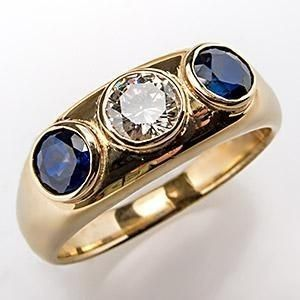 Anillo Cristal Azul Circonita Vintage