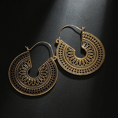 Pendientes Mandala en Oro y Plata