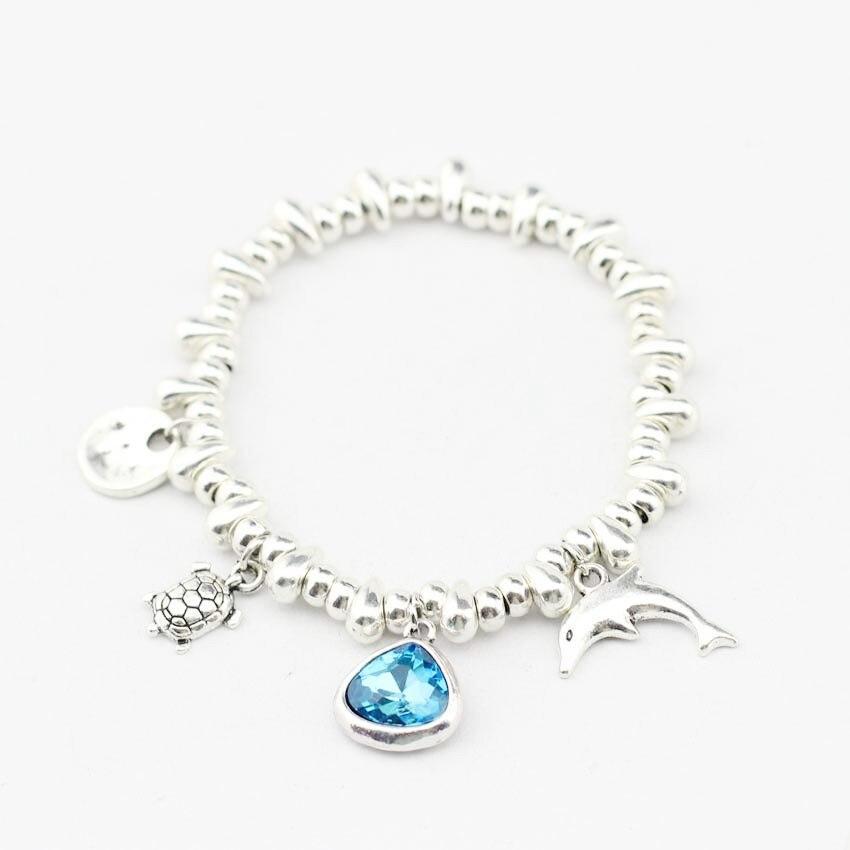 Pulsera Ibiza con Piezas Incluidas en Plata y Circonita Azul