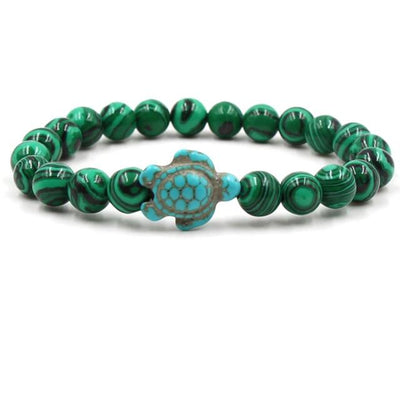 Pulsera Tortuga Marina de Piedras Volcánicas Naturales