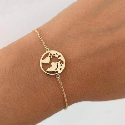 Pulsera Mundo en Plata